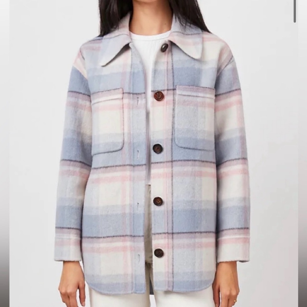 Rails Connie Plaid Wool Blend Shirt Jacket Nowt